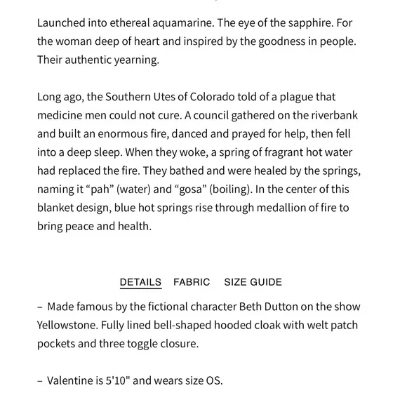 Lindsey Thornburg Pagosa Springs Cloak Coat - Picture 9 of 9